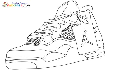 Jordan 4 ausmalbilder 